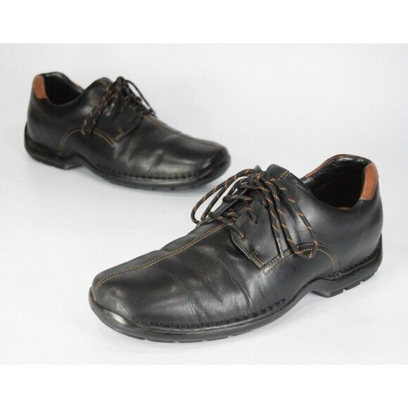 Cole Haan Zeno Lace II Men\'s Size 10 Black Leather Casual Lace Up Oxfords C07483 main image 8